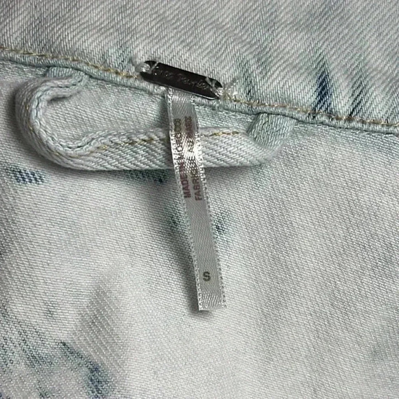 FREE PEOPLE jones tie dye blue jacket size S - Picture 12 of 14